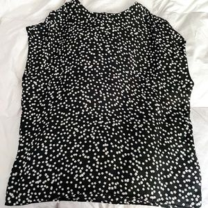 B&W Floral Blouse